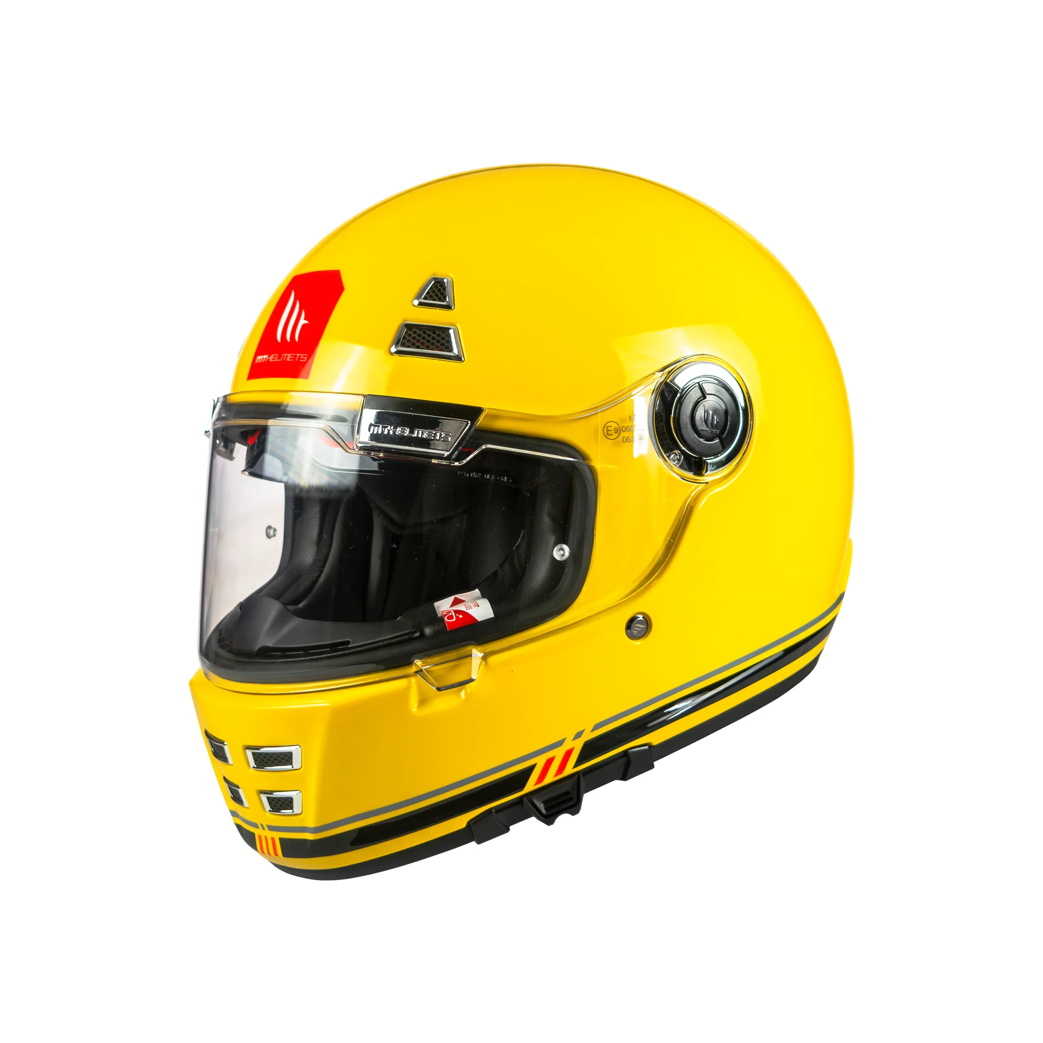 Casco Integral Mt Jarama Sv C3 Amarillo Brillo – Moto Helmets & Sebastian