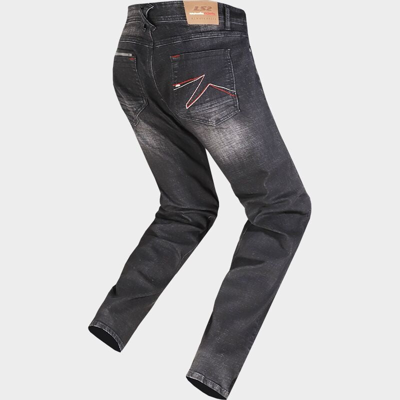 PANTALON PARA MOTOCICLISTA LS2 DAKOTA NEGRO