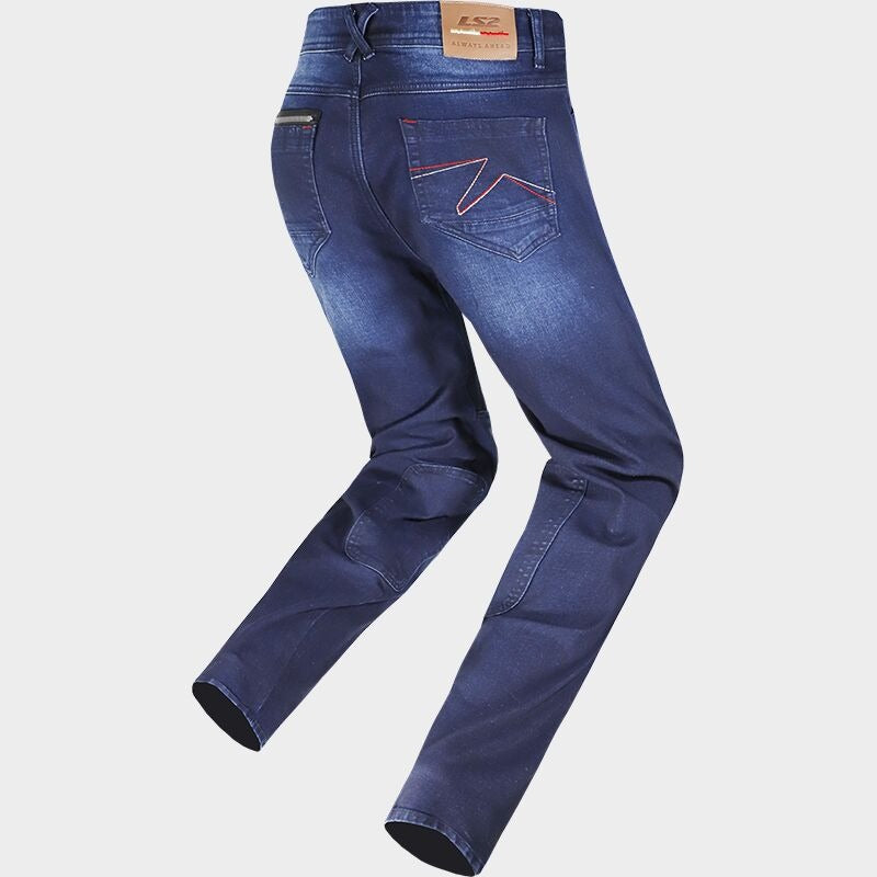 PANTALON PARA MOTOCILISTA LS2 DAKOTA AZUL