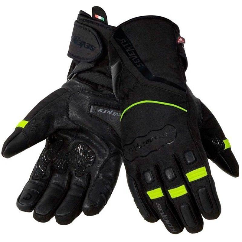 Guante Seventy Degrees Sd-t7 Gobi Negro Amarillo