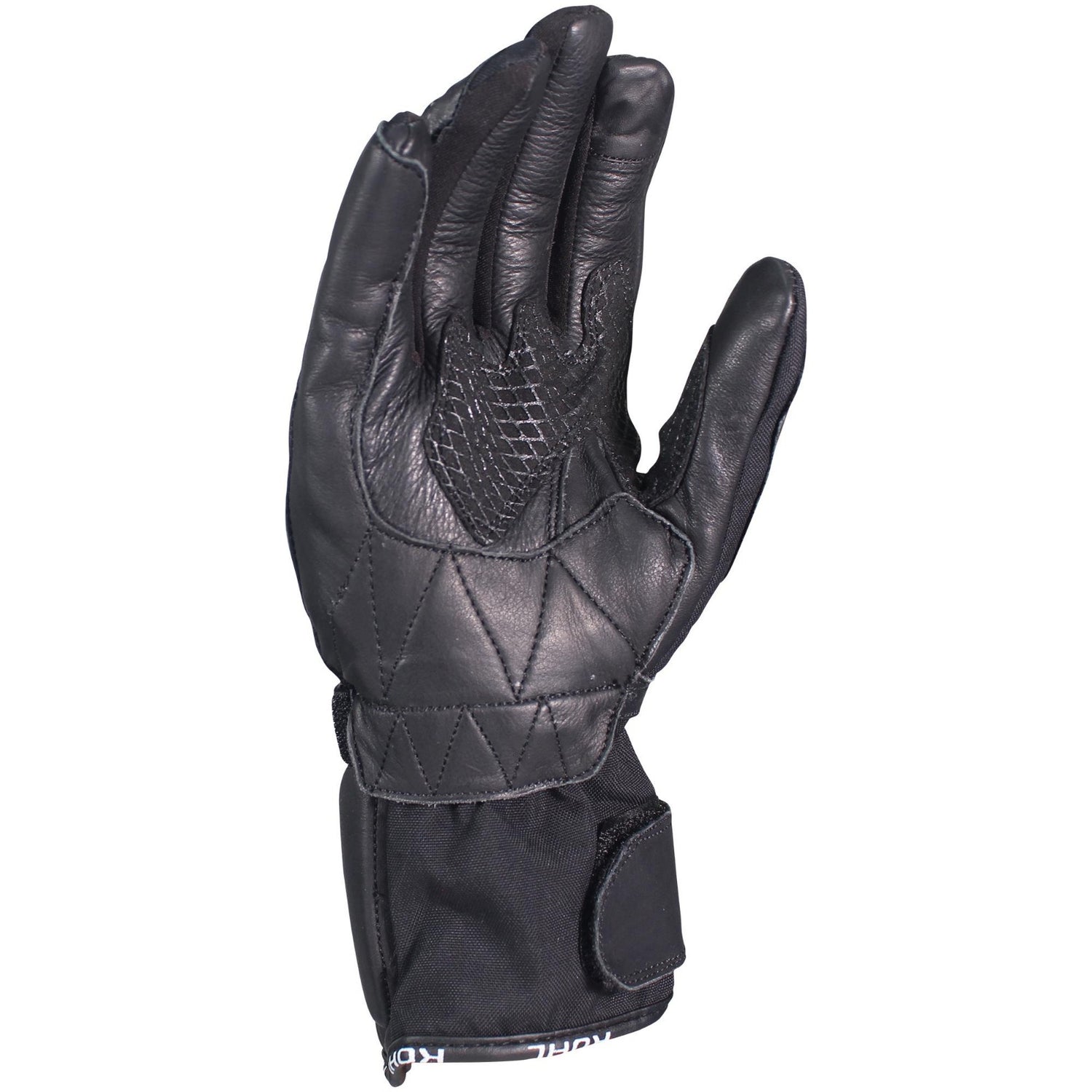 GUANTES VEL NEGRO KOHL-312 TEXTIL/PIEL