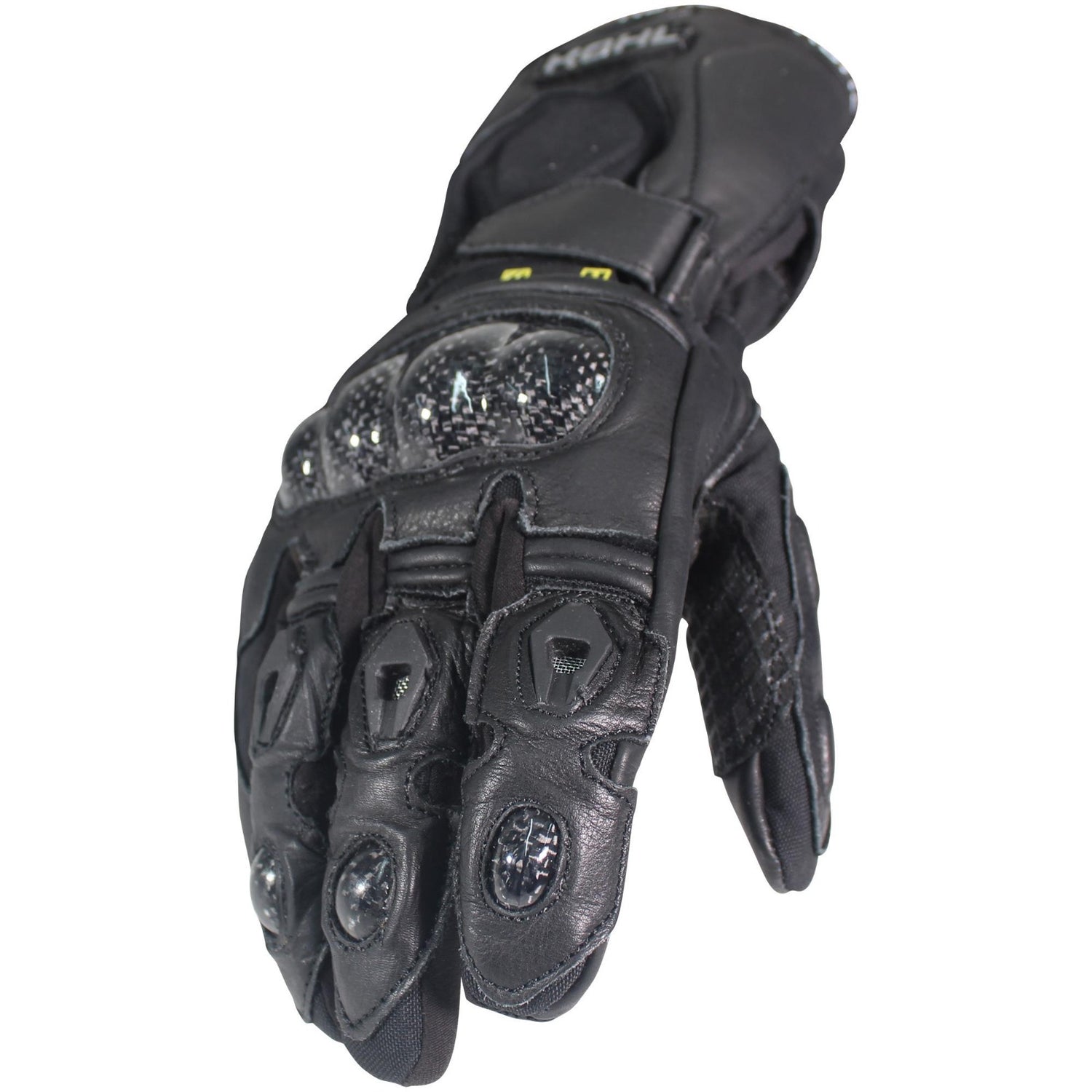 GUANTES VEL NEGRO KOHL-312 TEXTIL/PIEL