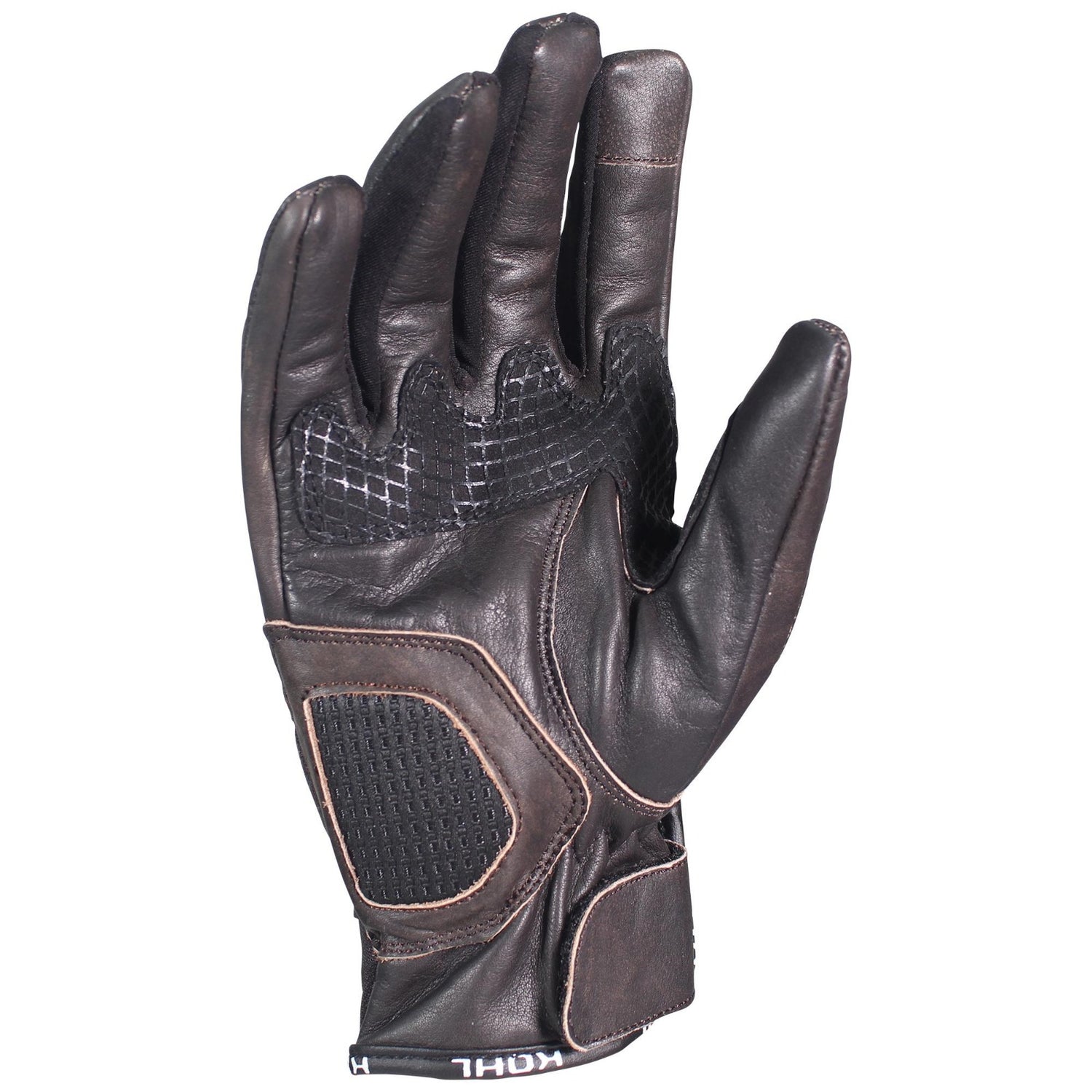 GUANTES VEL KOHL-205 TEXTIL/PIEL VENTILADO CAFE