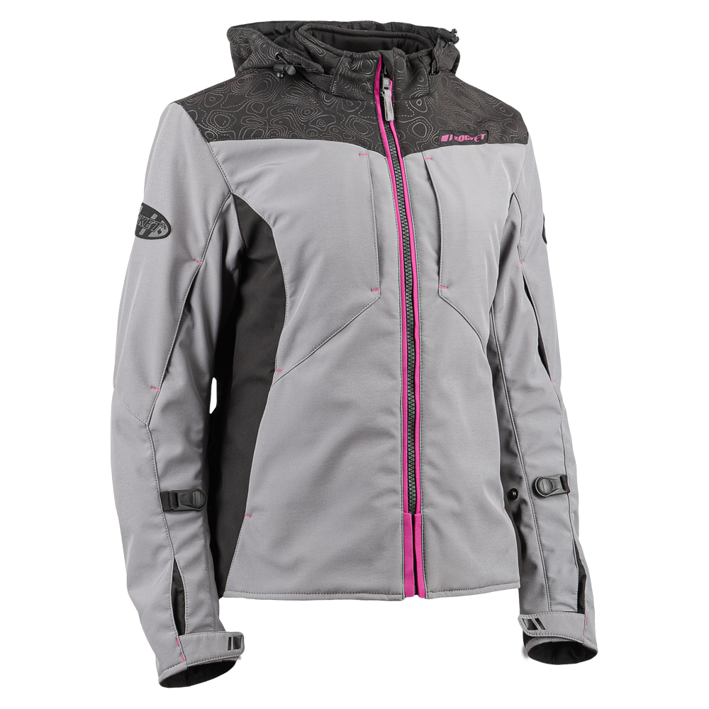 Chamarra Joe Rocket Altitude Ladies  Gris Negro Rosa