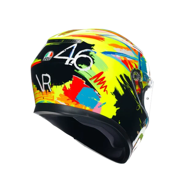 CASCO INTEGRAL AGV K-3 ROSSI WINTER TEST 2019 AMARILLO