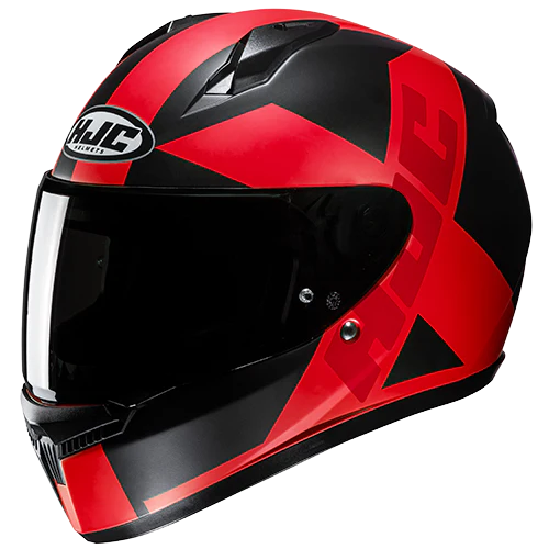 CASCO INTEGRAL HJC C10 TEZ MC1SF ROJO NEGRO