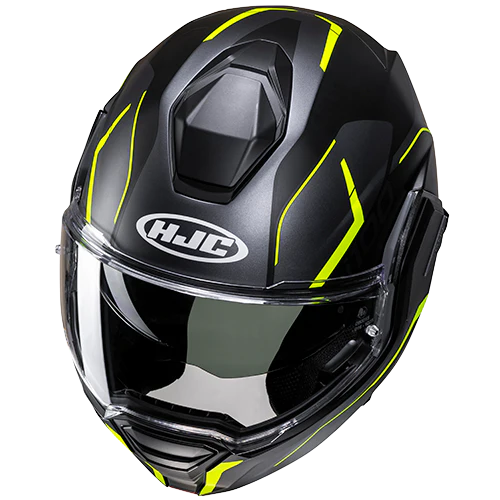 CASCO MODULAR HJC I100 LORIX NEGRO GRIS AMARILLO