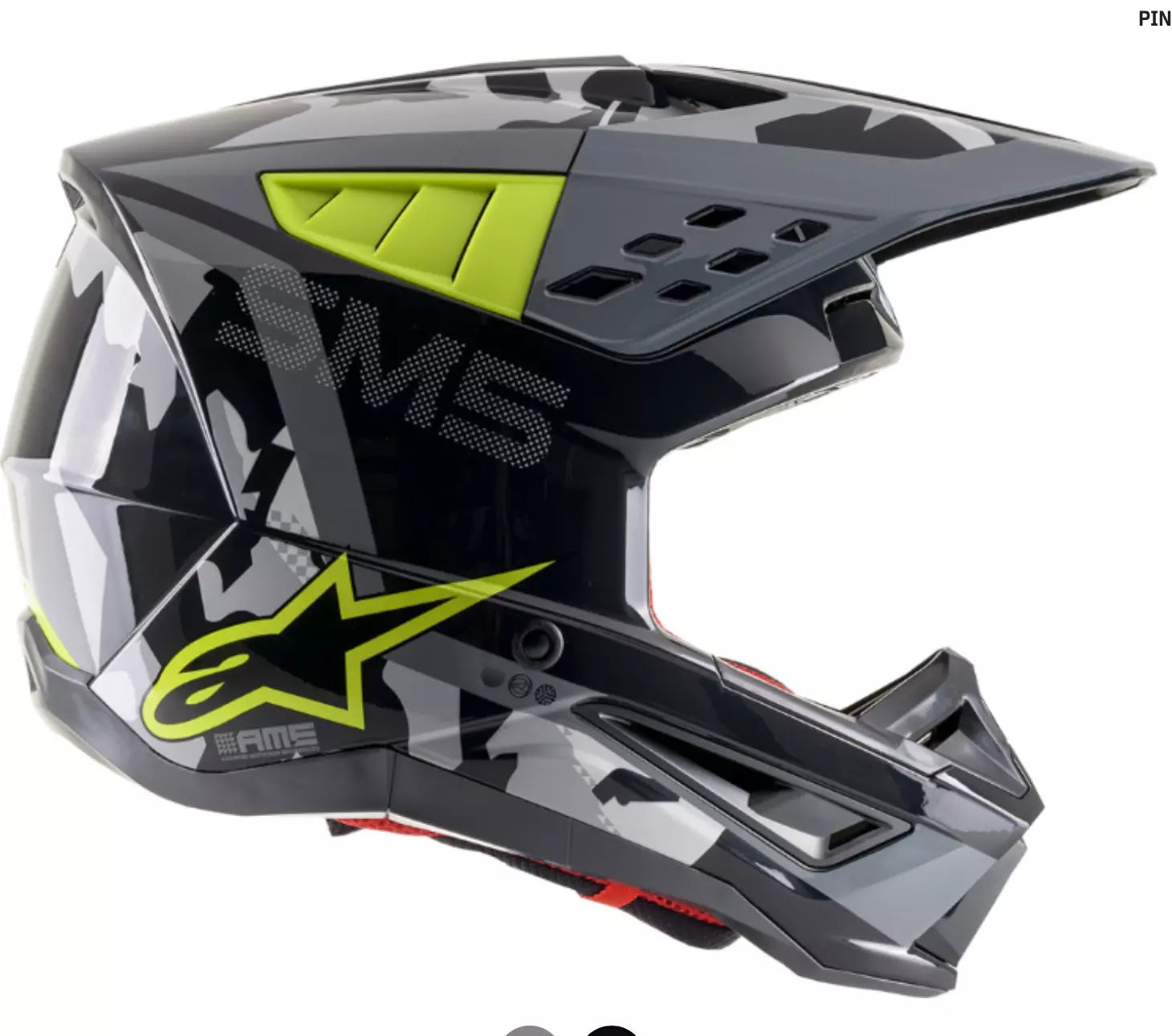 CASCO ALPINESTARS CROSS S-M5 ROVER NEGRO DOBLE CERTIFICACION NEGRO AMARILLO