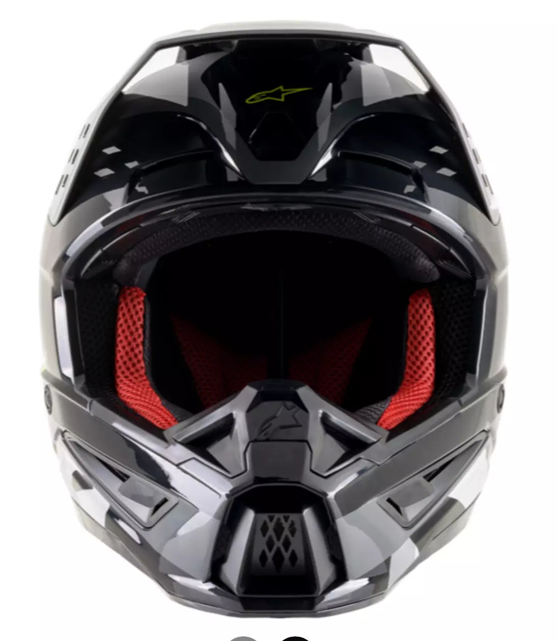 CASCO ALPINESTARS CROSS S-M5 ROVER NEGRO DOBLE CERTIFICACION NEGRO AMARILLO