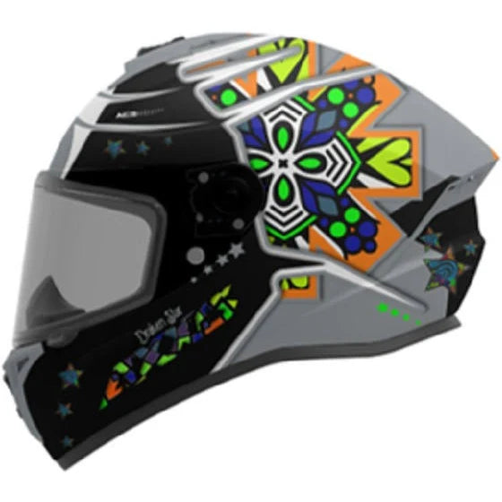 CASCO INTEGRAL AXXIS DRAKEN STAR C12 GRIS