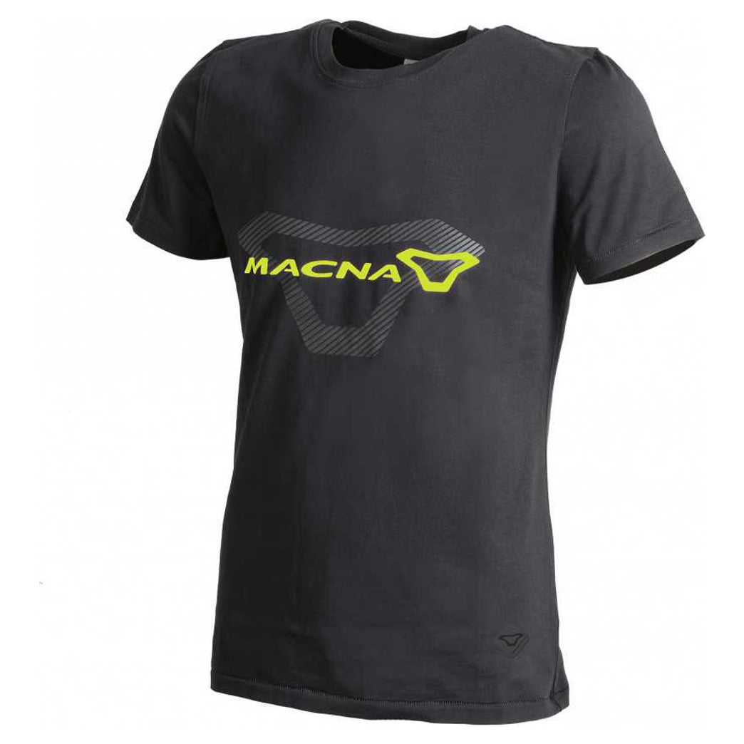 Playera Macna Logo Negro Amarillo