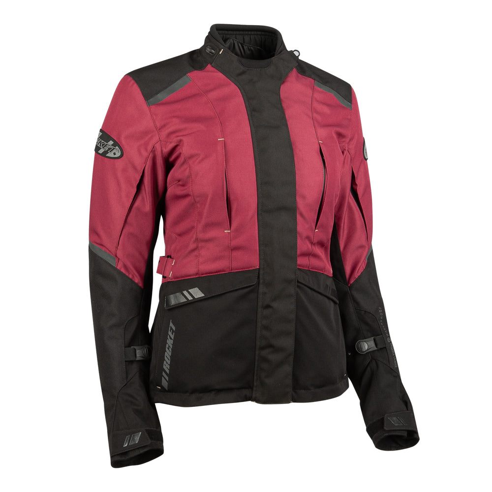 Chamarra Mujer Joe Rocket  BALLISTIC 16.0 MERLOT/NEGRO