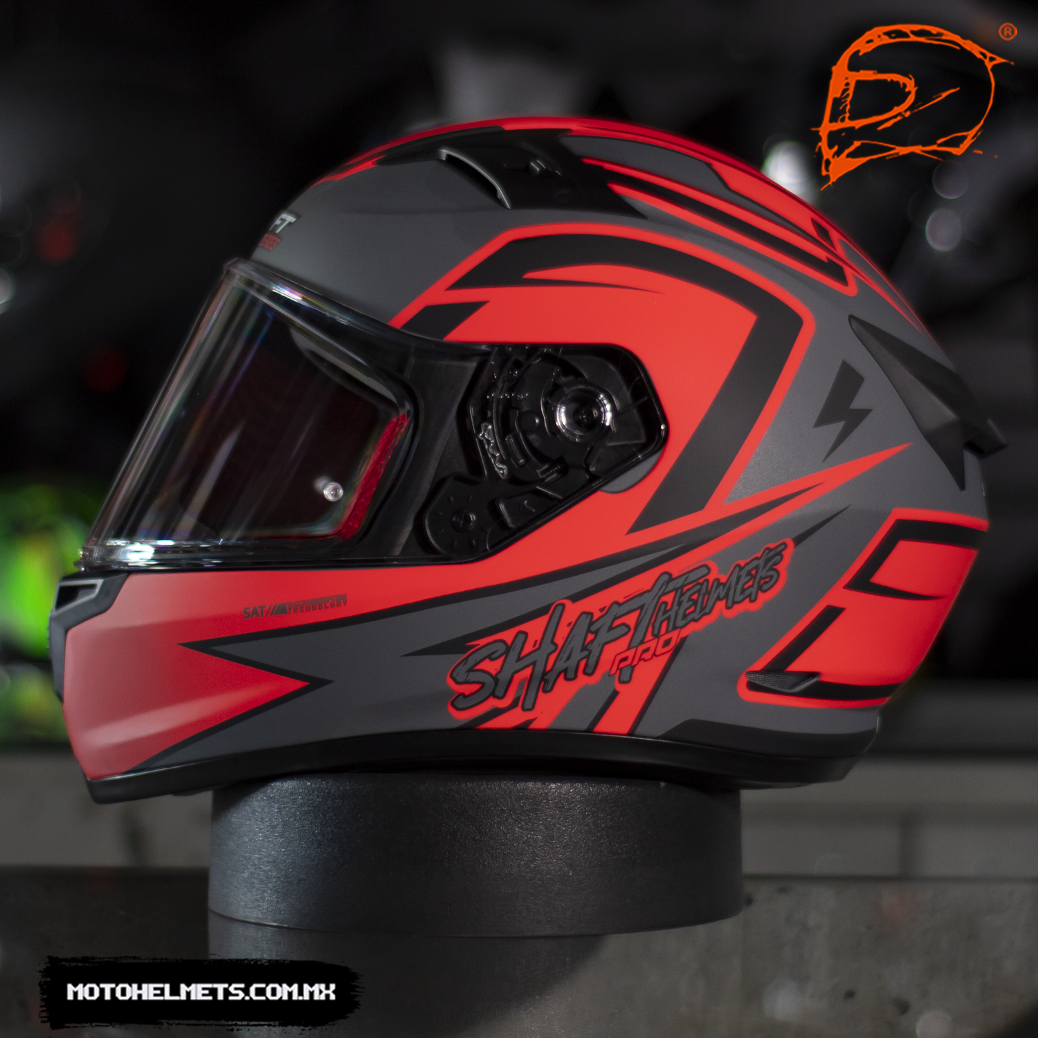 CASCO INTEGRAL SHAFT PRO 545 RACETRACK ROJO