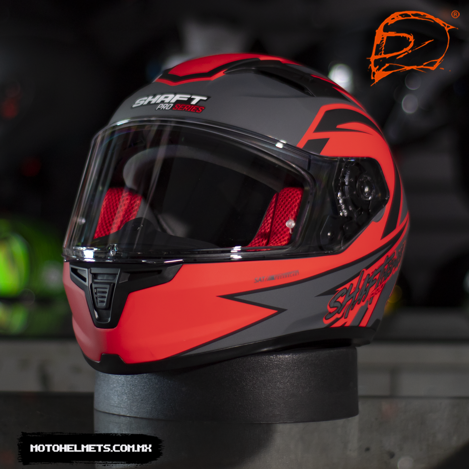 CASCO INTEGRAL SHAFT PRO 545 RACETRACK ROJO