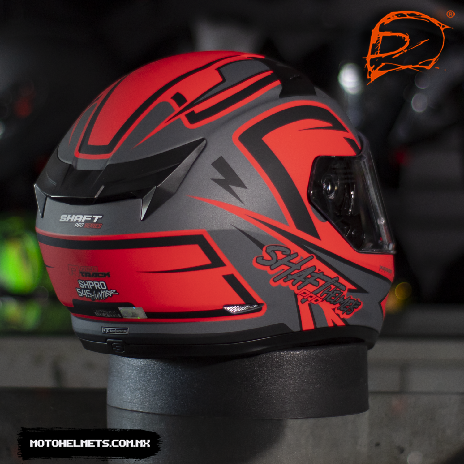 CASCO INTEGRAL SHAFT PRO 545 RACETRACK ROJO