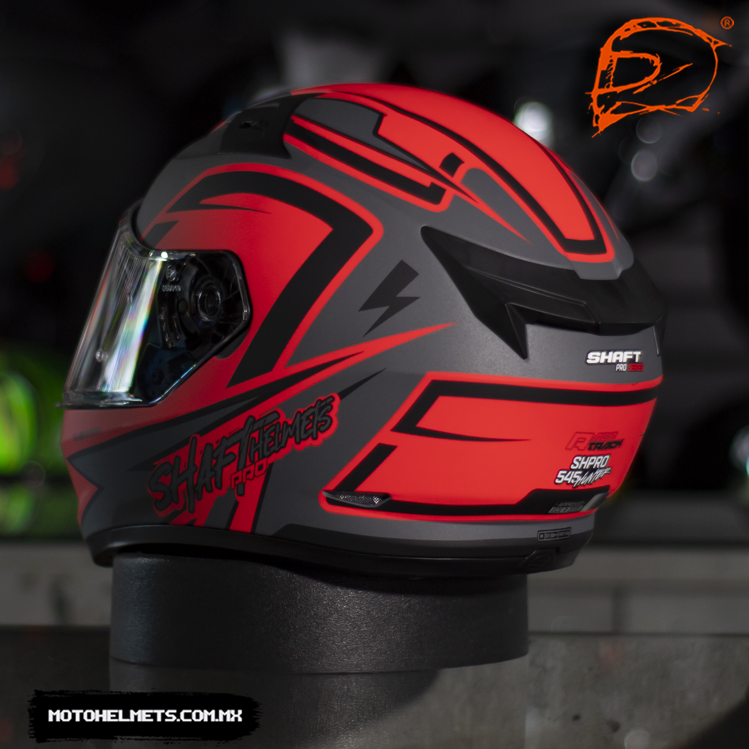 CASCO INTEGRAL SHAFT PRO 545 RACETRACK ROJO