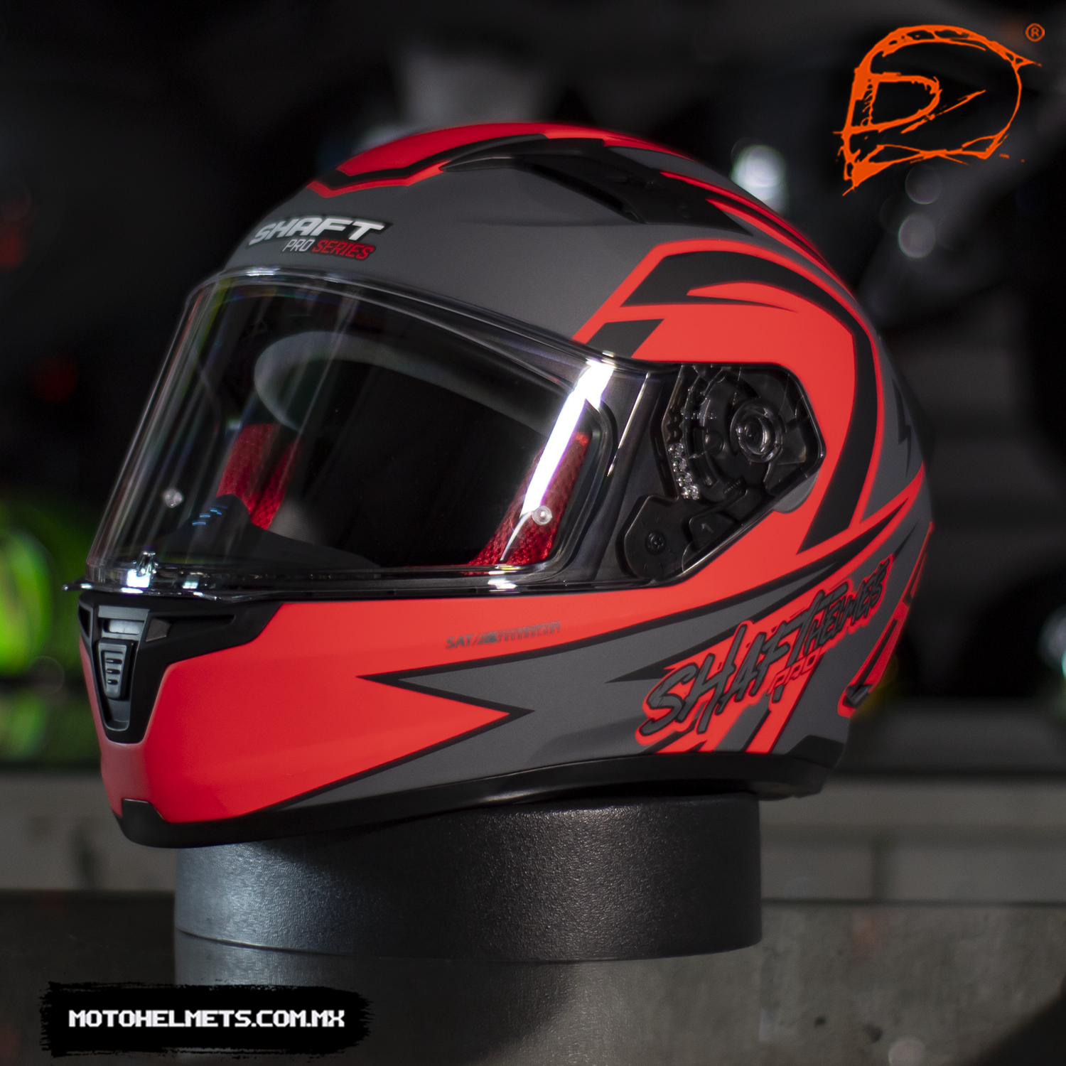 CASCO INTEGRAL SHAFT PRO 545 RACETRACK ROJO