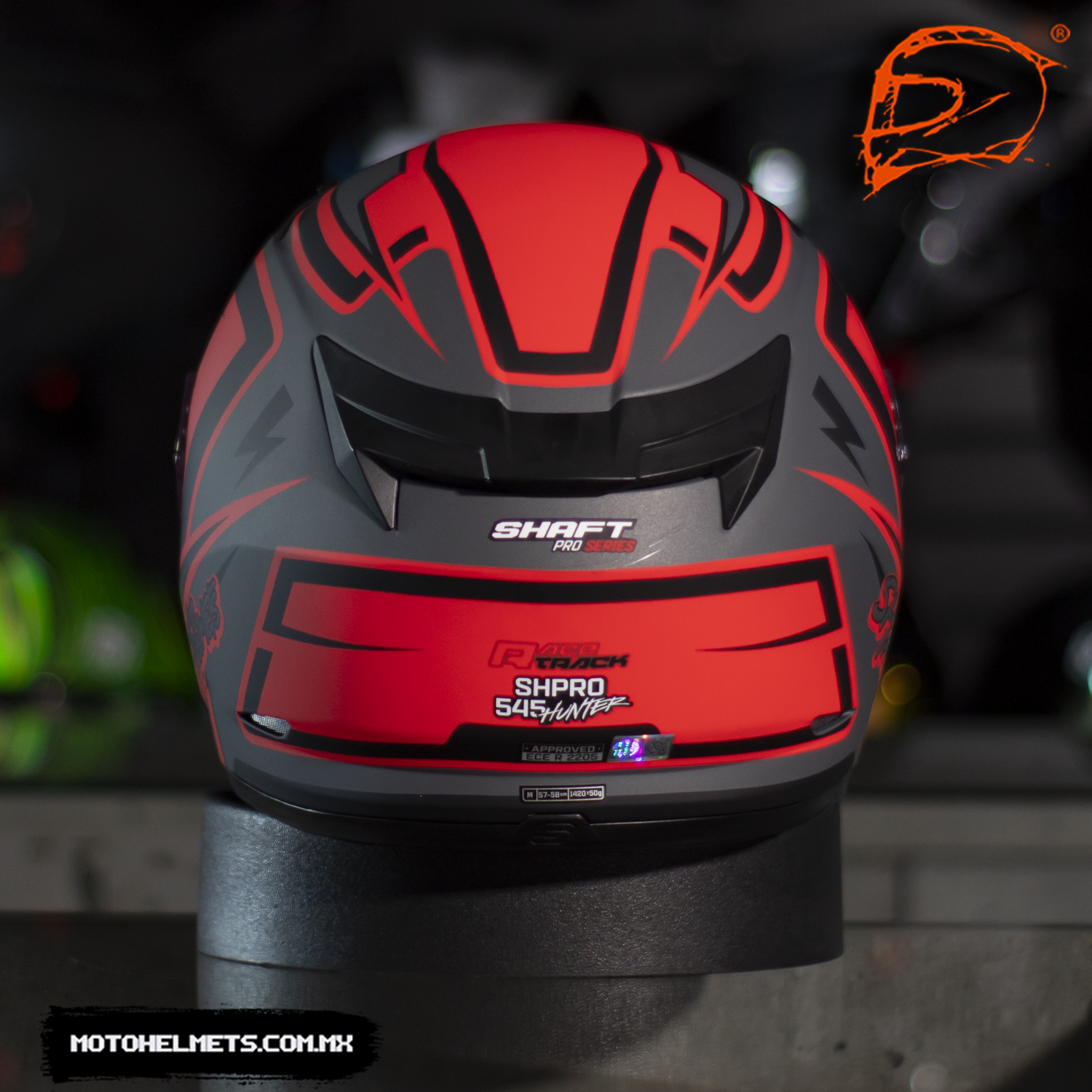 CASCO INTEGRAL SHAFT PRO 545 RACETRACK ROJO