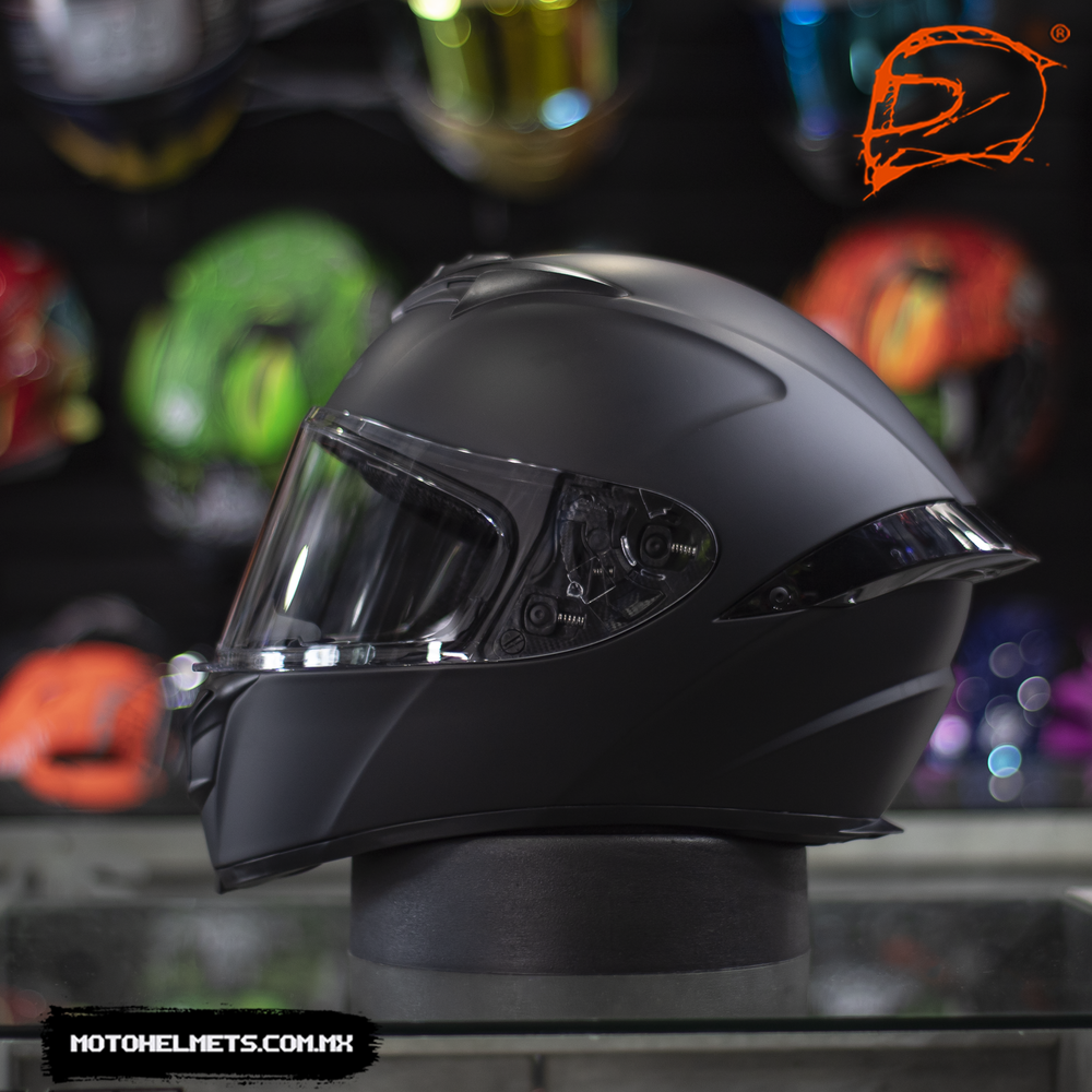 Casco Joe Rocket RKT 100 Solid Negro Moto Helmets Sebastian