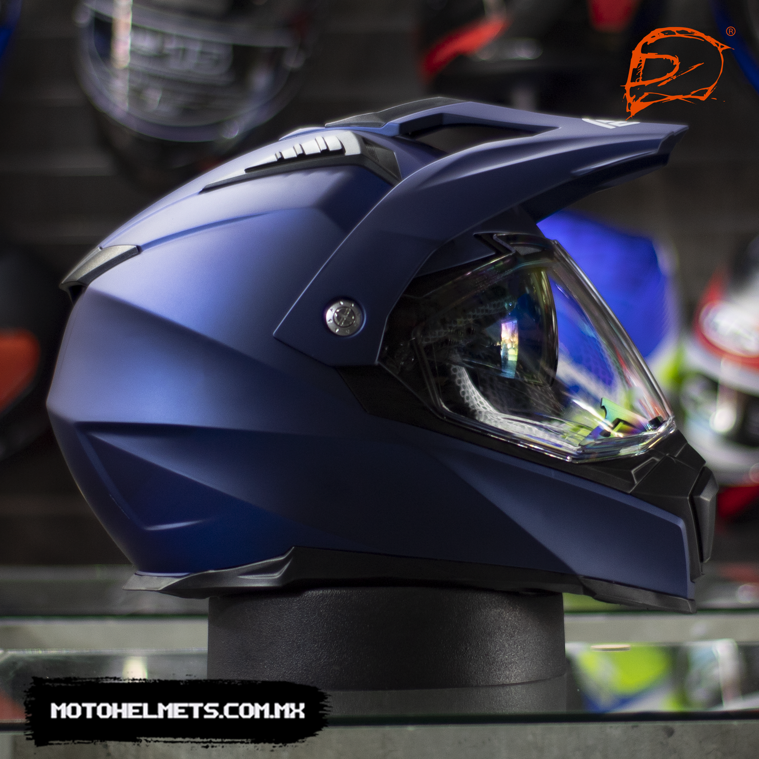 CASCO FASEED FS 606 DOBLE PROPOSITO AZUL COBALTO