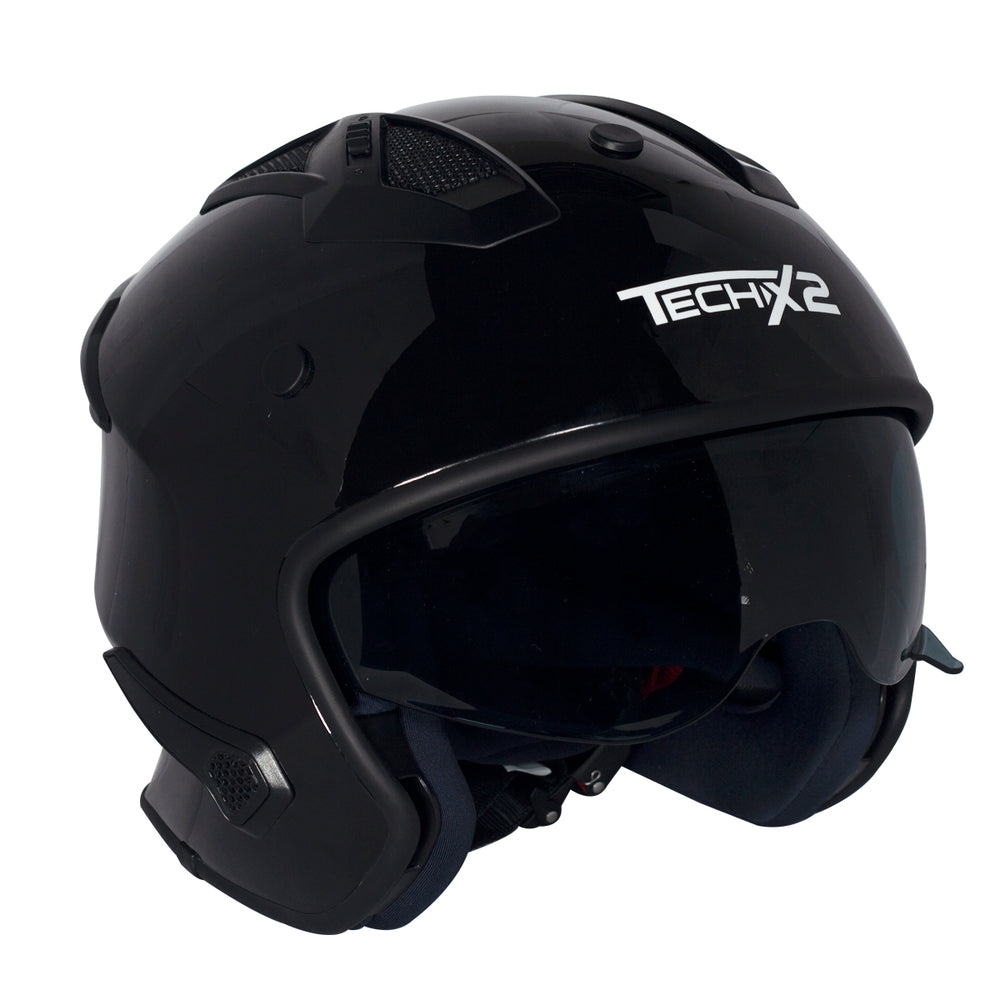 Casco Tech X2 TX-726 Negro Mate C/Visera – Moto Helmets & Sebastian