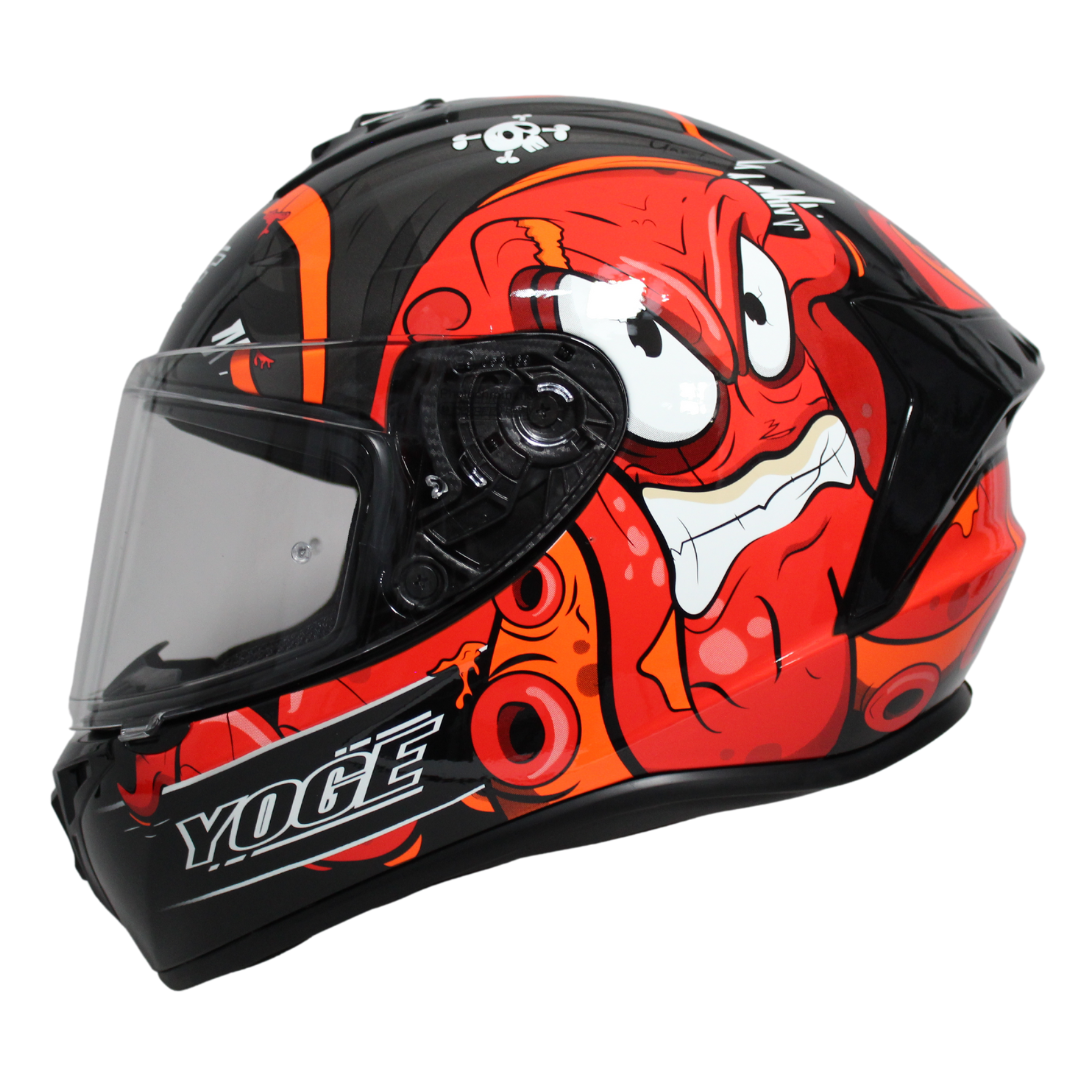 Casco Yoge Garglen D5 Rojo Doble Certificación - Moto Helmets  -  - Cascos, Integrales, Nuevo