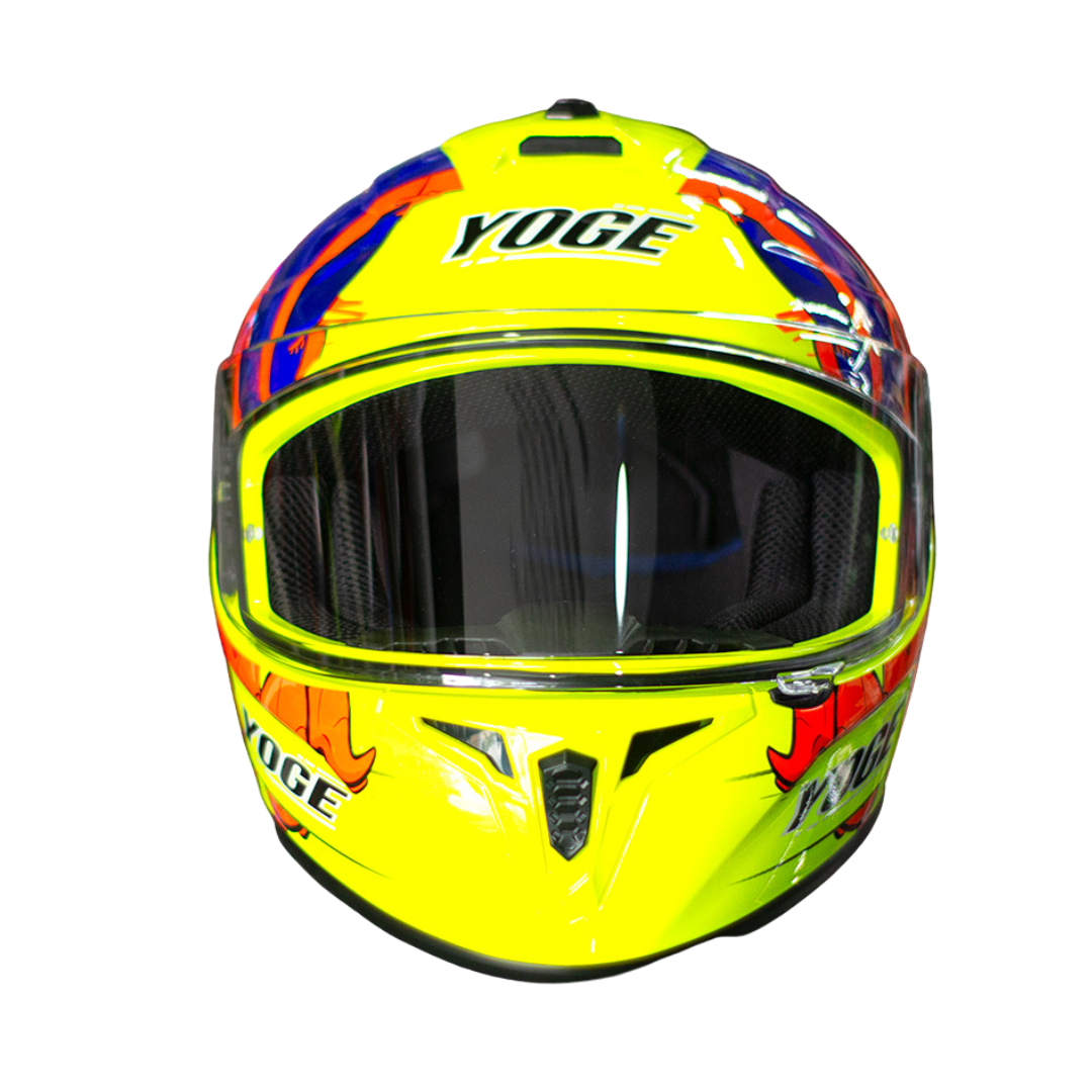 Casco Yoge Garglen J4 Amarillo Doble Certificación - Moto Helmets  -  - Cascos, Integrales, Nuevo