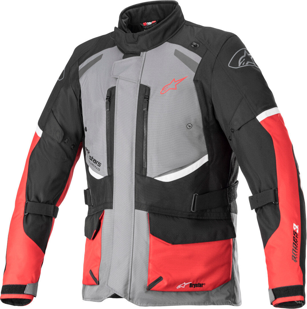 CHAMARRA ALPINESTARS ANDES V3 DRYSTAR ROJO NEGRO GRIS