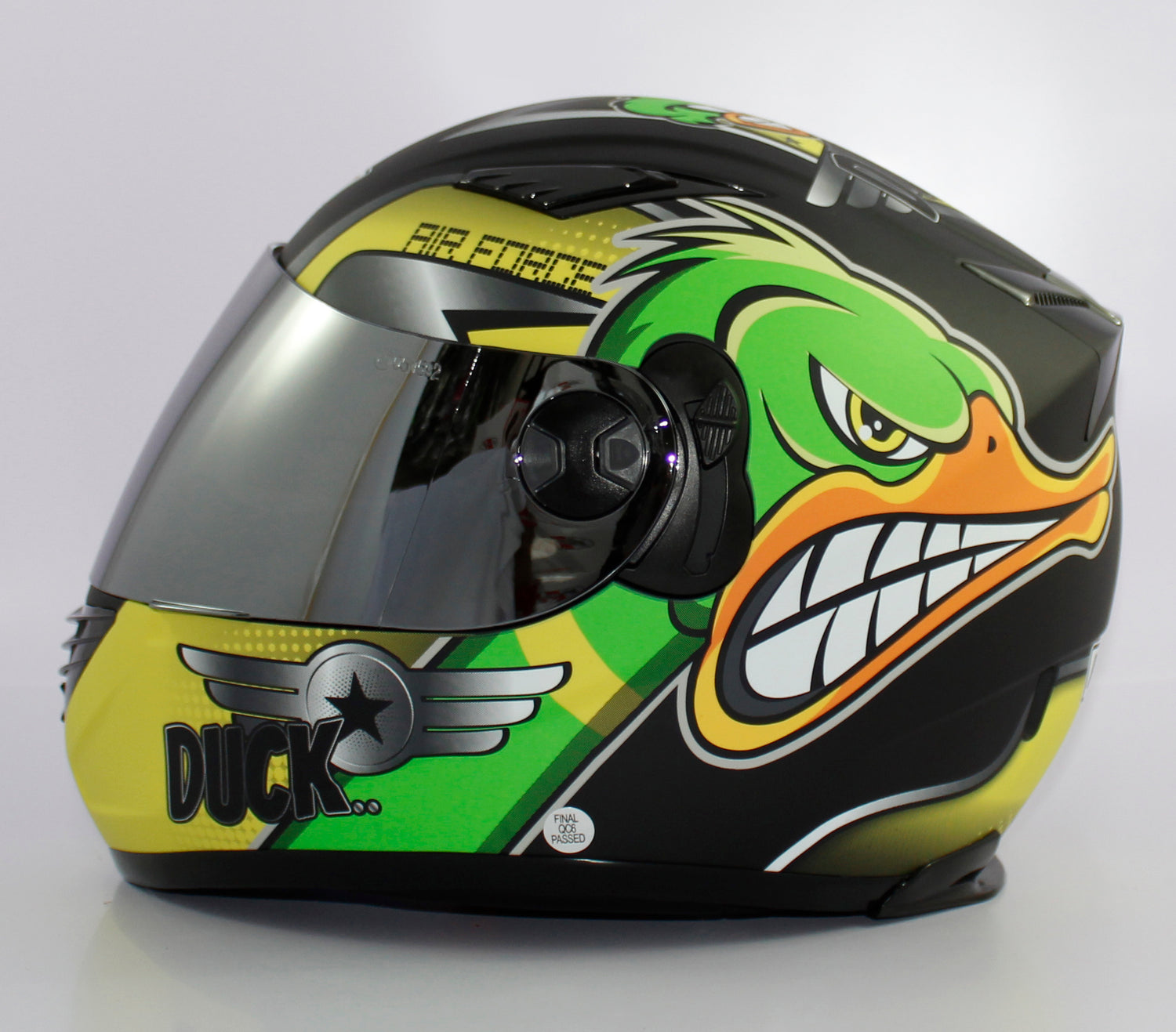 Casco Integral R7 FF830 Duck Vde/Ama/Nja - Moto Helmets  -  - Cascos, Integrales