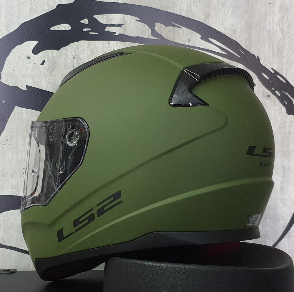 Casco LS2 Rapid Solid Verde Mate – Moto Helmets & Sebastian