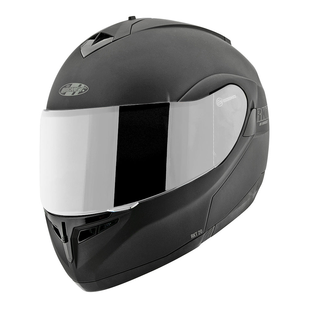 Casco Abatible Joe Rocket Rkt 20 Ion Negro Mate Silver - Moto Helmets  -  - Abatibles, Cascos