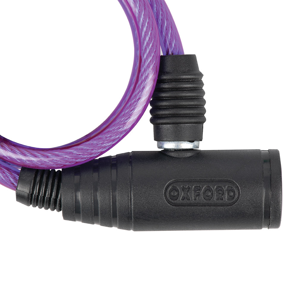 Candado Bumper Cable Lock Oxford Morado