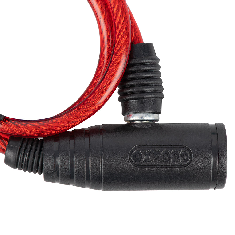 Candado Bumper Cable Lock Oxford Rojo