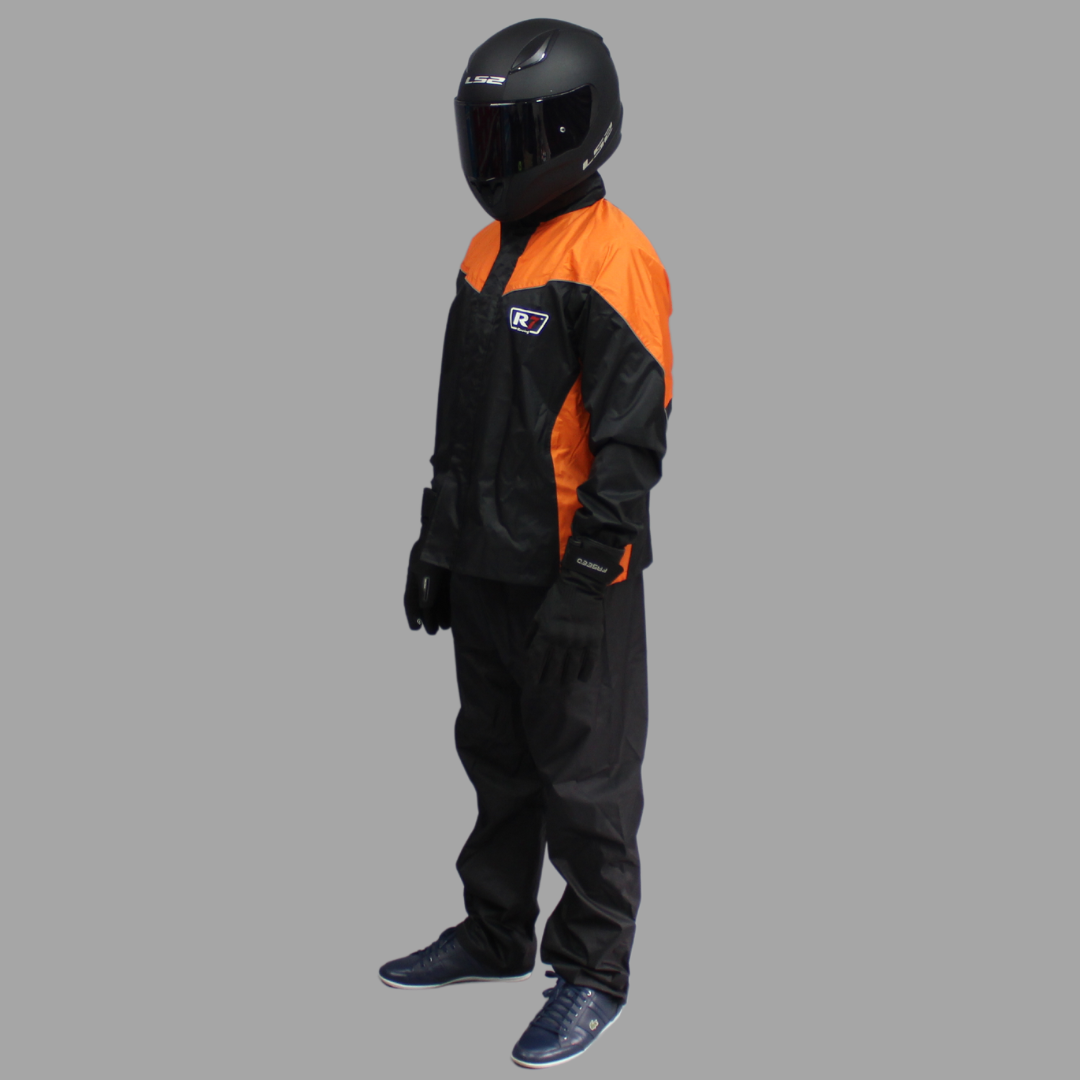 Impermeable Premium R7 Naranja - Moto Helmets  -  - Equipo, Impermeables