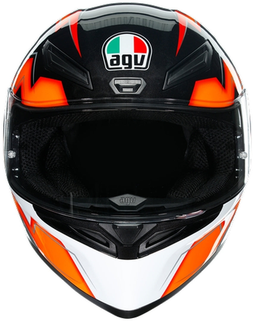 CASCO AGV K1 E2205 MULTI KRIPTON NEGRO NARANJA