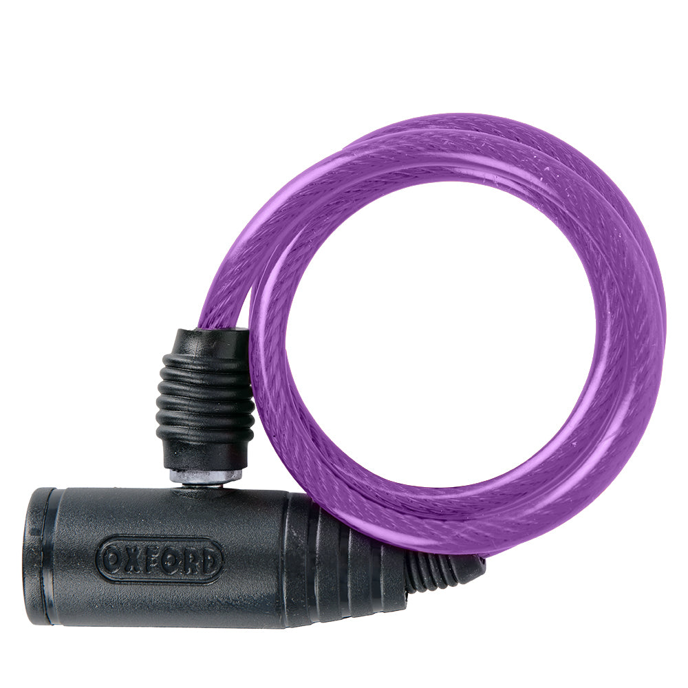 Candado Bumper Cable Lock Oxford Morado