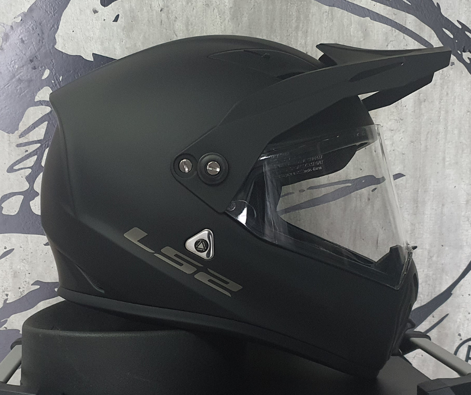 Casco LS2 Streetfighter MX419 Solid Negro Mate - Moto Helmets  -  - Cascos, Doble Propósito, Integrales