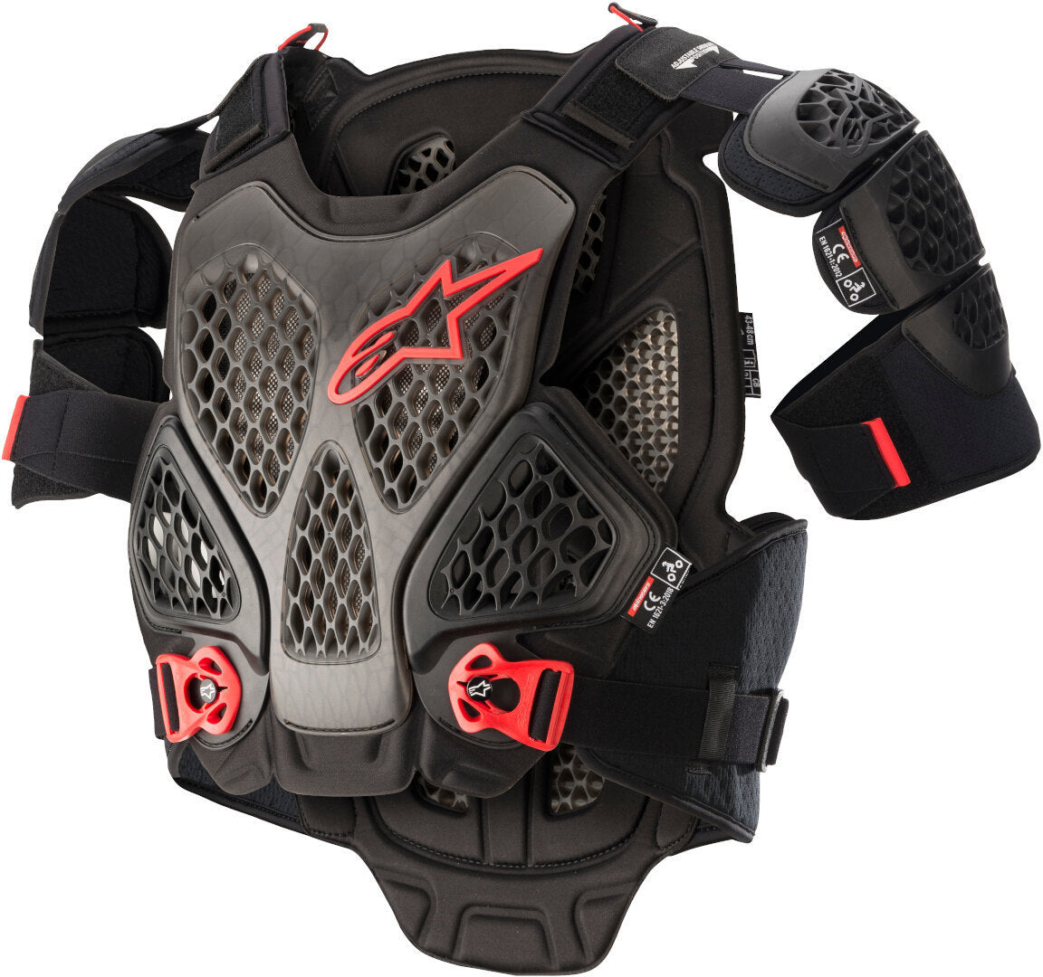 PROTECTOR DE PECHO ALPINESTARS A6 NEGRO ROJO