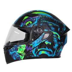 Casco Abatible R7 Unscarred Frank Ngo/Celeste/Vde - Moto Helmets  -  - Abatibles, Cascos, Modulares