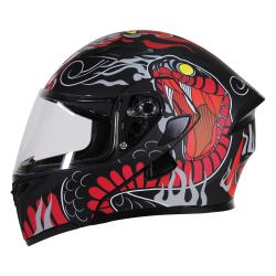 Casco Abatible R7 Unscarred Snake Ngo/Rjo/Grs - Moto Helmets  -  - Abatibles, Cascos, Modulares