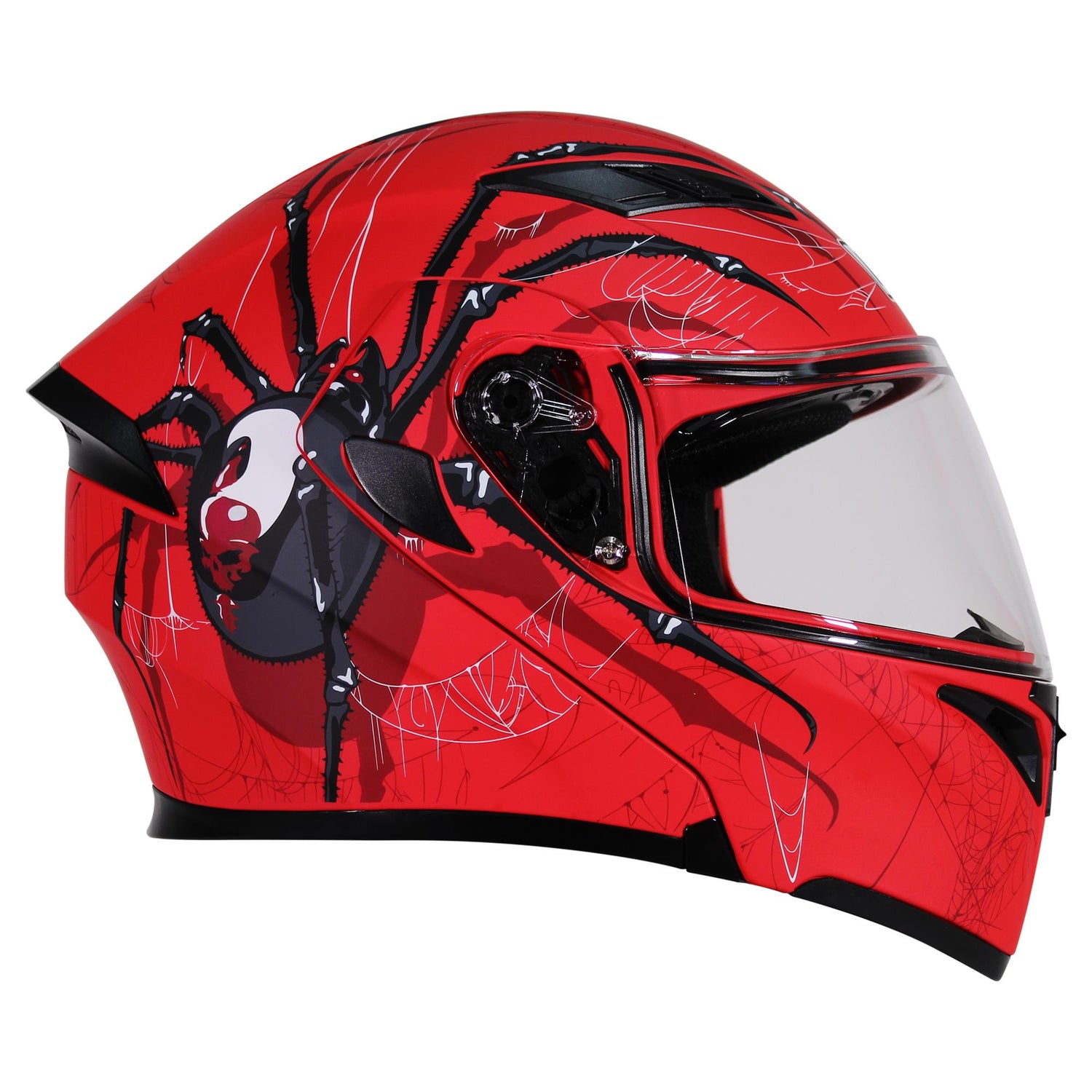 Casco Abatible R7 Unscarred Spider Ngo/Rjo/Bco - Moto Helmets  -  - Abatibles, Cascos, Modulares