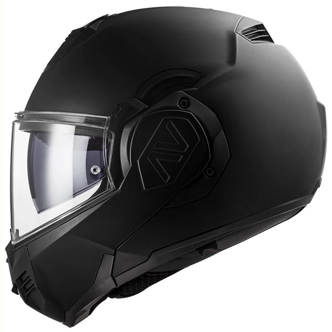 CASCO ABATIBLE LS2 ADVANT NOIR NEGRO MATE FF906