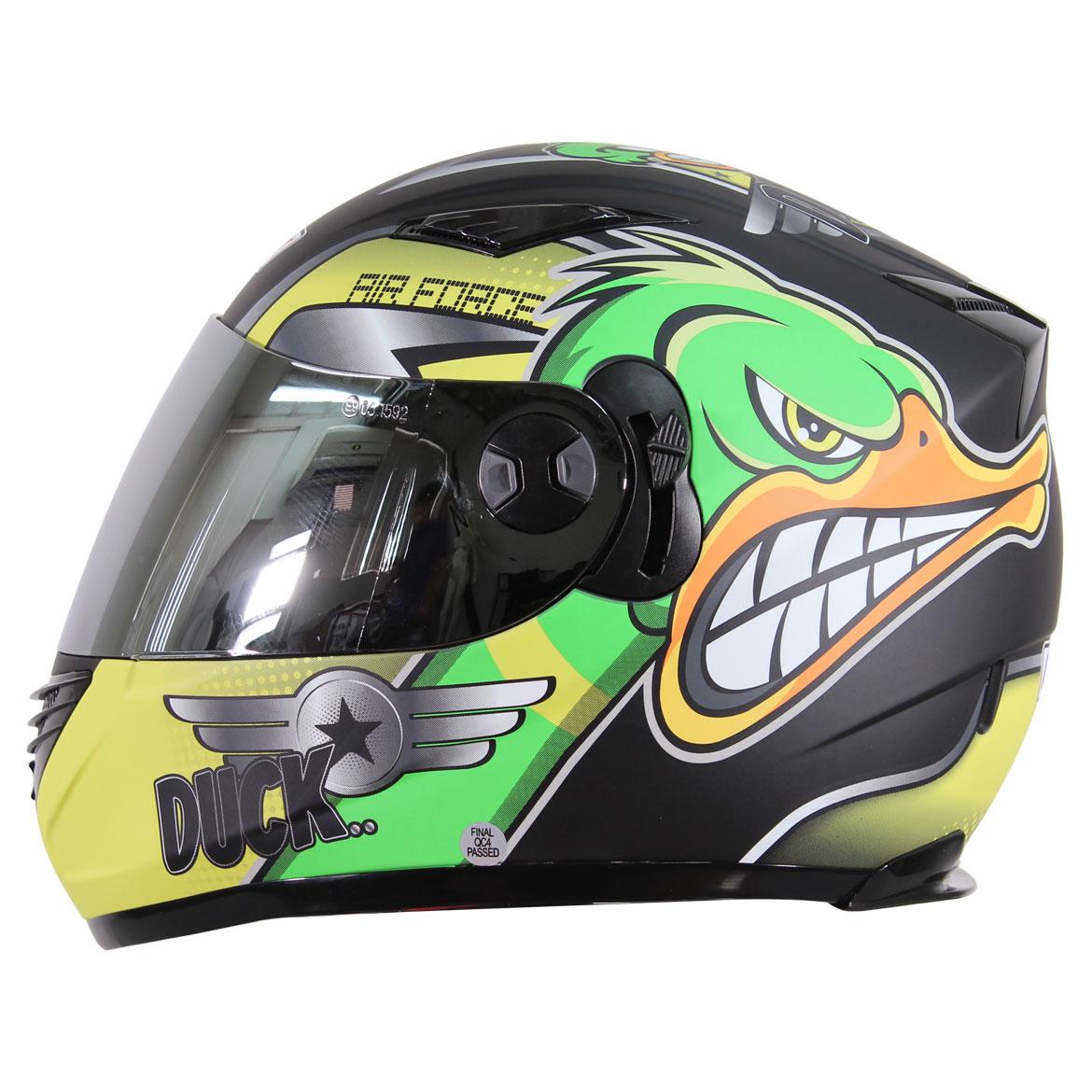 Casco Integral R7 FF830 Duck Vde/Ama/Nja - Moto Helmets  -  - Cascos, Integrales