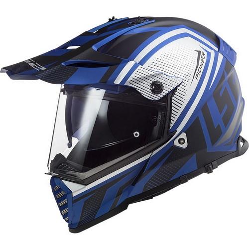 Casco LS2 Pioneer EVO MASTER Azul MX436 - Moto Helmets  -  - Cascos, Doble Propósito, Integrales