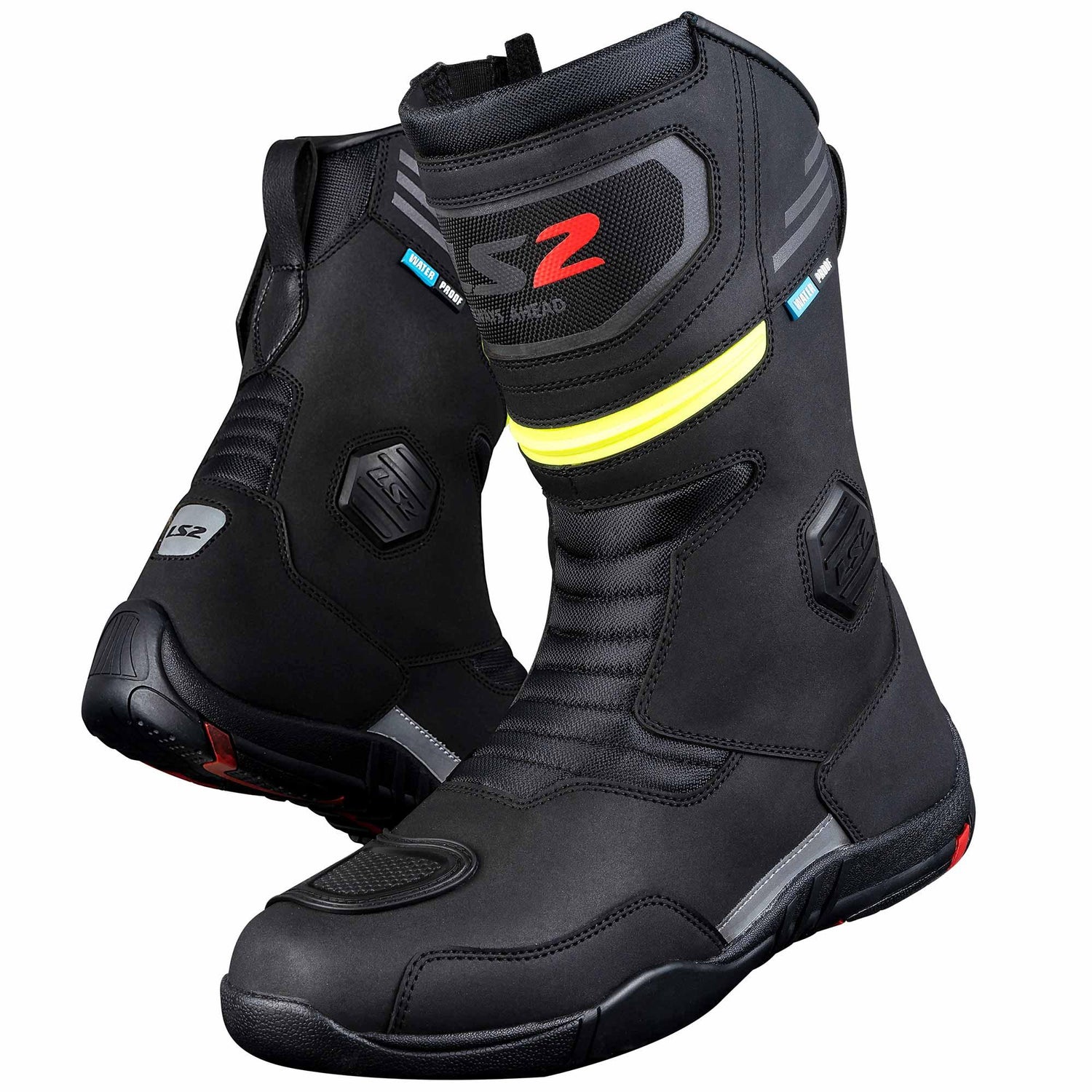 BOTAS LS2 GOBY NEGRO AMARILLO FLUO