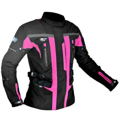 Chamarra de Moto R7 246 Rosa Fluo - Moto Helmets  -  - Chamarras Mujer, Equipo