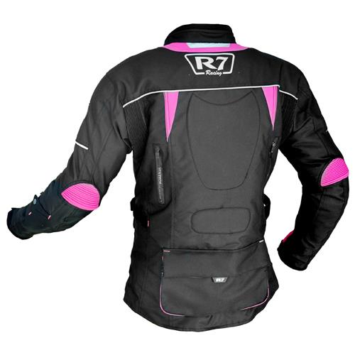 Chamarra de Moto R7 246 Rosa Fluo - Moto Helmets  -  - Chamarras Mujer, Equipo