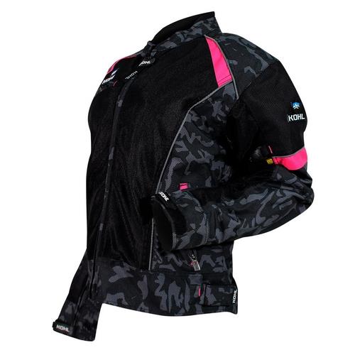 Chamarra Deportiva Kohl 477 Dama Rosa - Moto Helmets  -  - Chamarras, Chamarras Mujer, Equipamento Mujer, Equipo