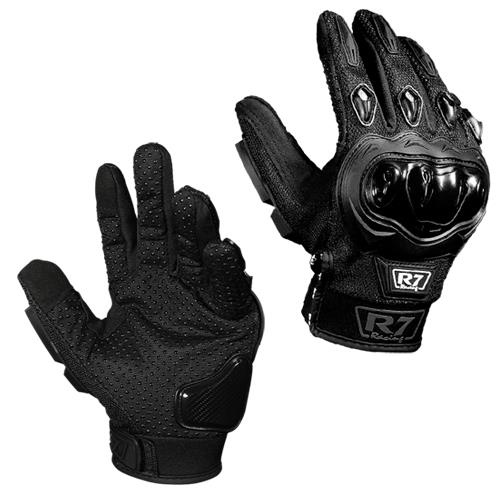 Guantes Con Protección R7 1 Negro Touch Y Limpia Micas - Moto Helmets  -  - Equipamento Mujer, Equipo, guantes, Guantes Mujer