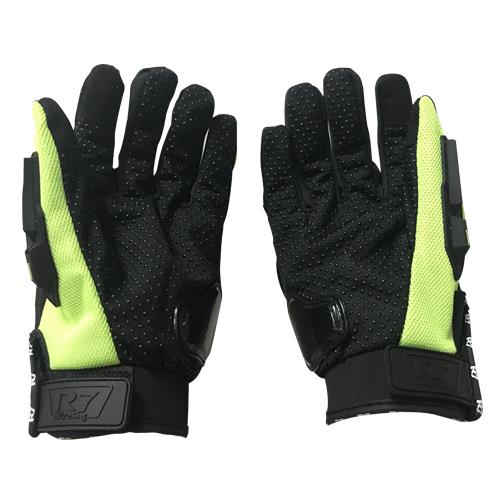 Guantes Con Protección R7 1 Ama Fluo Touch Y Limpia Micas - Moto Helmets  -  - Equipo, guantes